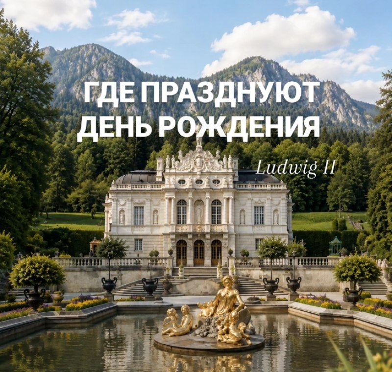 👑 25 августа сказочному баварскому королю Людвигу II исполнился бы 181 год.