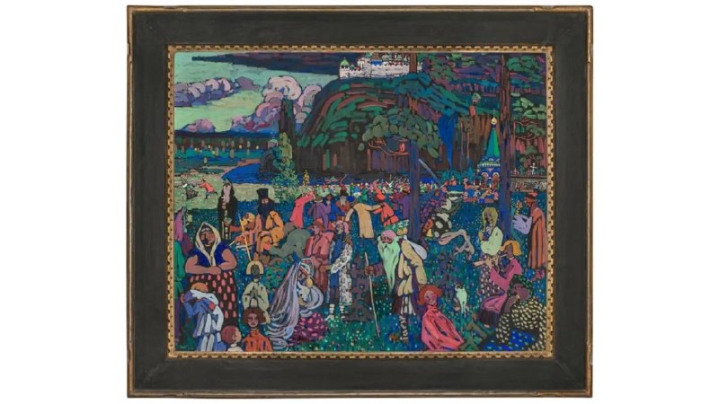 🎨 14 октября на аукционе Christie’s в Лондоне выставят знаменитую картину Василия Кандинского Das bunte Leben («Пёстрая жизнь», 1907).